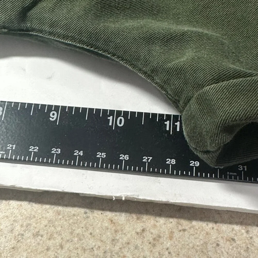 Vintage Polo Jeans Co. Ralph Lauren Green Cotton Womens SZ 8 Button Fly Shorts - Picture 9 of 10